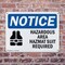 Signmission Hazardous Area Hazmat Suit Required OSHA Notice Sign, Plastic, 10in W x 7in L, 2PK OS-2PACK-NS-P-710-L-13317 - alternate 2